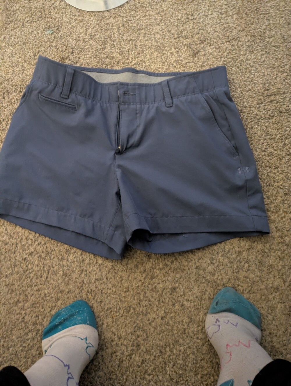 Under Armour Slate Blue Athletic Shorts